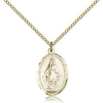 Miraculous Medal, Gold Filled - Gold-tone