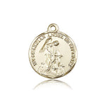 Guardian Angel Medal, 14 Karat Gold - 14 KT Yellow Gold