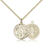 St. Benedict Medal, Gold Filled - Gold-tone
