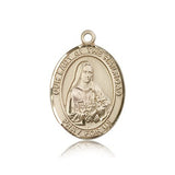 Our Lady of the Railroad Medal, 14 Karat Gold, Large - 14 KT Yellow Gold