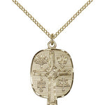 Presbyterian Medal, Gold Filled - Gold-tone