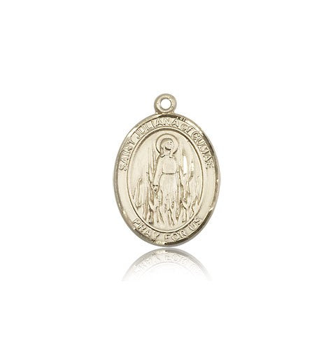 St. Juliana Medal, 14 Karat Gold, Medium - 14 KT Yellow Gold
