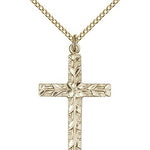 Cross Pendant, Gold Filled - Gold-tone