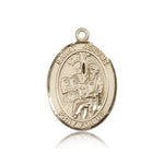 St. Jerome Medal, 14 Karat Gold, Large - 14 KT Yellow Gold