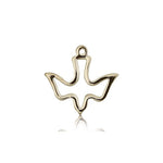 Holy Spirit Medal, 14 Karat Gold - 14 KT Yellow Gold