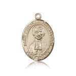 St. Marcellin Champagnat Medal, 14 Karat Gold, Large - 14 KT Yellow Gold