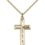 Cross Pendant, Gold Filled - Gold-tone