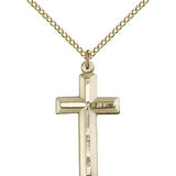 Cross Pendant, Gold Filled - Gold-tone