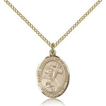 St. Bernard of Clairvaux Medal, Gold Filled, Medium - Gold-tone
