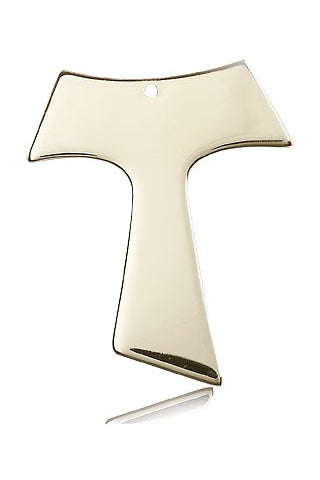Tau Cross Pendant, 14 Karat Gold - 14 KT Yellow Gold