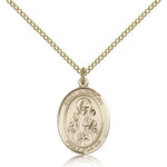St. Nicholas Medal, Gold Filled, Medium - Gold-tone