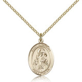 St. Nicholas Medal, Gold Filled, Medium - Gold-tone