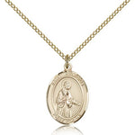 St. Remigius of Reims Medal, Gold Filled, Medium - Gold-tone