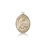 St. Placidus Medal, 14 Karat Gold, Medium - 14 KT Yellow Gold