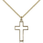 Cross Pendant, Gold Filled - Gold-tone