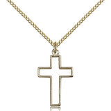 Cross Pendant, Gold Filled - Gold-tone