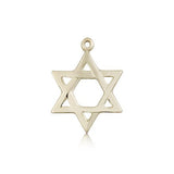Star of David Medal, 14 Karat Gold - 14 KT Yellow Gold