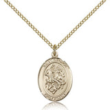 St. George Medal, Gold Filled, Medium - Gold-tone