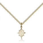 Miraculous Medal, Gold Filled - Gold-tone