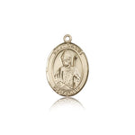 St. Dennis Medal, 14 Karat Gold, Medium - 14 KT Yellow Gold