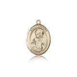 St. Dennis Medal, 14 Karat Gold, Medium - 14 KT Yellow Gold