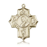 St. Philomena Vian Bos Jude Ger Medal, 14 Karat Gold - 14 KT Yellow Gold