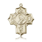 St. Philomena Vian Bos Jude Ger Medal, 14 Karat Gold - 14 KT Yellow Gold