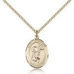 St. Stephanie Medal, Gold Filled, Medium - Gold-tone