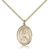 St. Olivia Medal, Gold Filled, Medium - Gold-tone