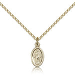 Scapular Medal, Gold Filled - Gold-tone
