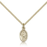 Scapular Medal, Gold Filled - Gold-tone