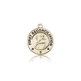 First Reconciliation Penance Medal, 14 Karat Gold - 14 KT Yellow Gold