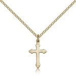 Cross Pendant, Gold Filled - Gold-tone