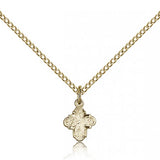 4 Way Cross Pendant, Gold Filled - Gold-tone
