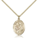 St. Januarius Medal, Gold Filled, Medium - Gold-tone