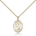 St. Sebastian Rugby Medal, Gold Filled, Medium - Gold-tone