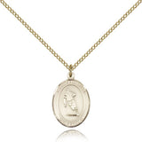 St. Sebastian Rugby Medal, Gold Filled, Medium - Gold-tone