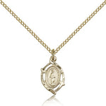 Miraculous Medal, Gold Filled - Gold-tone
