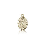 Our Lady of Guadalupe Medal, 14 Karat Gold - 14 KT Yellow Gold