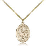 St. Meinrad of Einsideln Medal, Gold Filled, Medium - Gold-tone