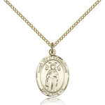 St. Ivo Medal, Gold Filled, Medium - Gold-tone