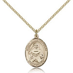 St. Julie Billiart Medal, Gold Filled, Medium - Gold-tone