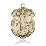 St. Michael the Archangel Medal, 14 Karat Gold - 14 KT Yellow Gold