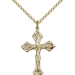 Crucifix Pendant, Gold Filled - Gold-tone