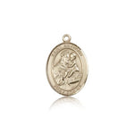 St. Anthony of Padua Medal, 14 Karat Gold, Medium - 14 KT Yellow Gold