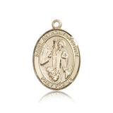 St. Anthony of Egypt Medal, 14 Karat Gold, Large - 14 KT Yellow Gold