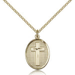 Cross Pendant, Gold Filled - Gold-tone