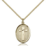 Cross Pendant, Gold Filled - Gold-tone