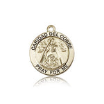 Caridad Del Cobre Medal, 14 Karat Gold - 14 KT Yellow Gold