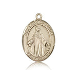 Our Lady of Peace Medal, 14 Karat Gold, Large - 14 KT Yellow Gold